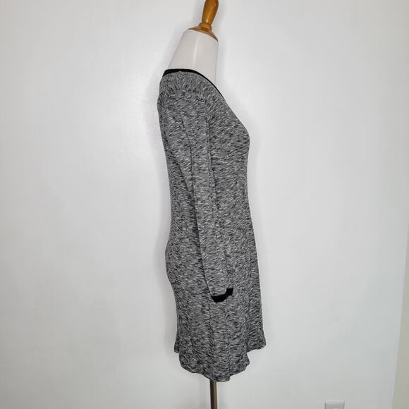 Madewell Space Dye Dress Sheath Long Sleeve Cotton Casual Lightweight Women XS - Picture 3 of 11